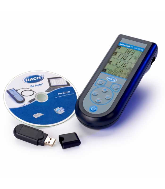 Hach SensION+ MM150DL [LPV4000DL.97.02] Portable Multi-Parameter Meter for pH, ORP, Conductivity and TDS with Data Logger