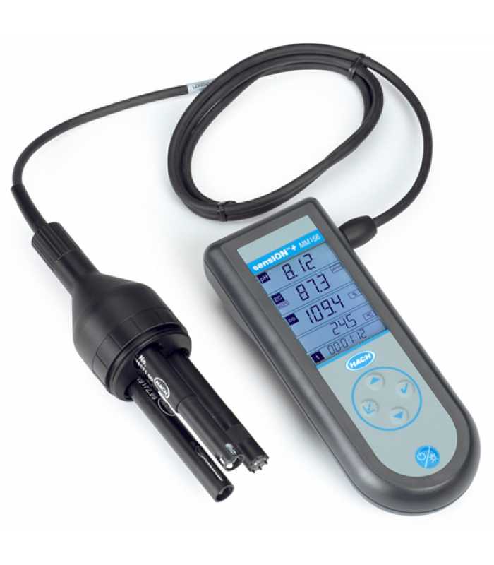 Hach Sension+ MM156 [LPV4049.97.0002] Portable Multi-Parameter Meter, Field Kit with Multi Sensor for pH, Conductivity, Salinity and Dissolved Oxygen (DO)