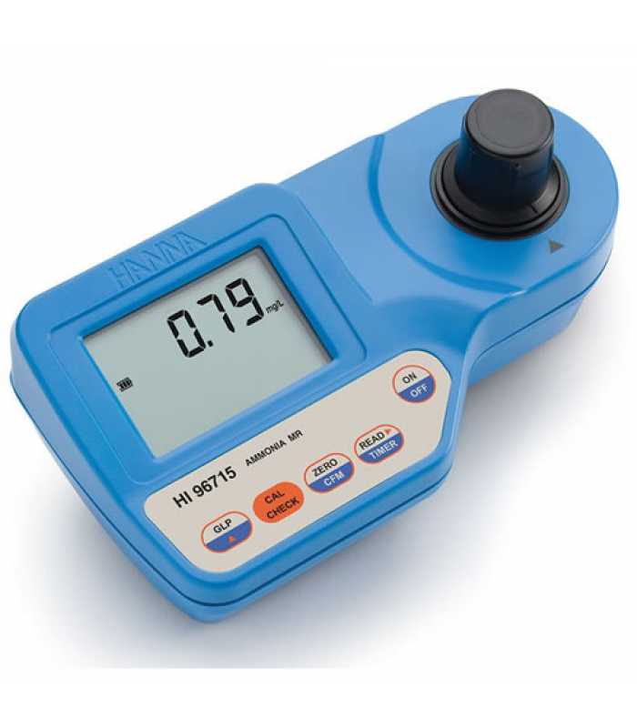 HANNA Instruments HI96715 Ammonia Medium Range Portable Photometer