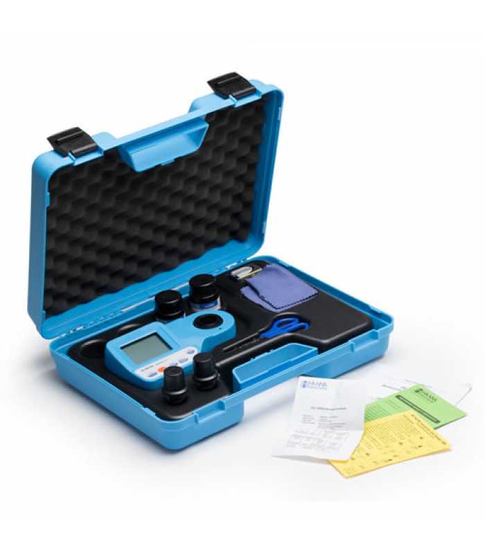 HANNA Instruments HI96725C Chlorine, Cyanuric Acid, and pH Portable Photometer Kit