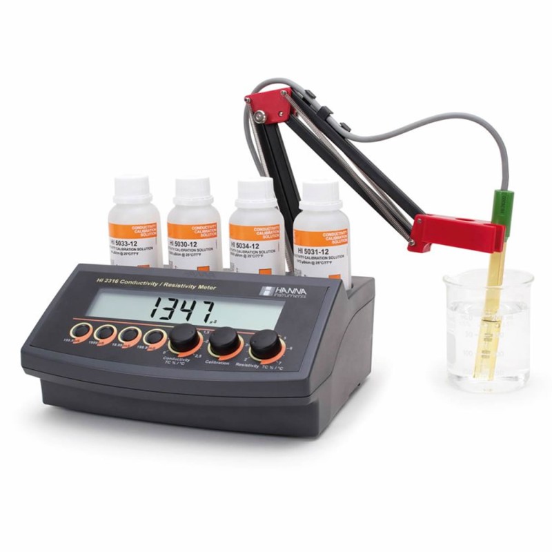 HANNA HI2300 [HI-2300-02] Conductivity, TDS, NaCl and Temperature Meter ...