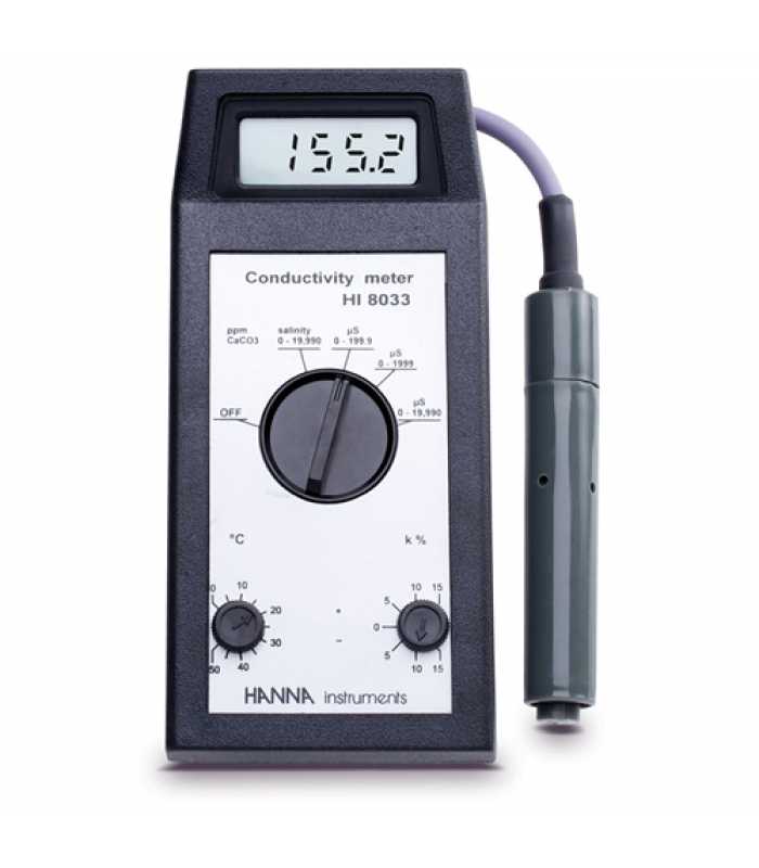 Hanna Instruments HI8033 Multi-Range Portable EC / TDS Meter