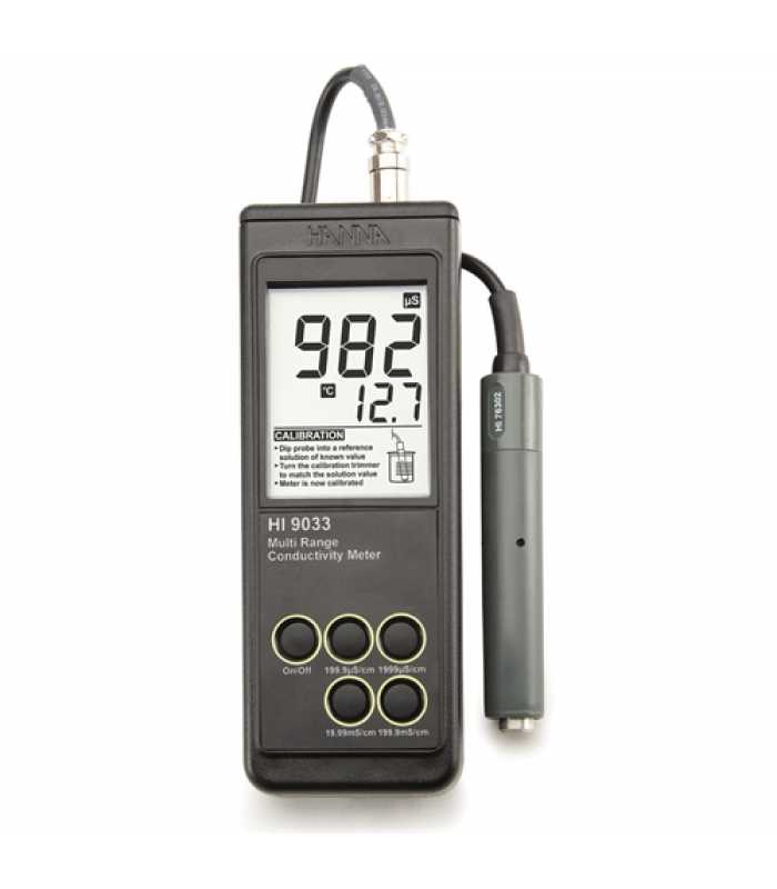 Hanna Instruments HI9033 Handheld Multi-Range Conductivity Meter