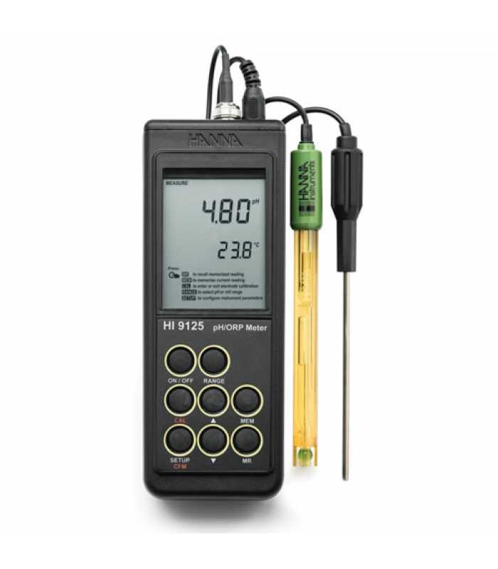 HANNA Instruments HI-9125] HI9125 Waterproof Portable pH / mV Meter