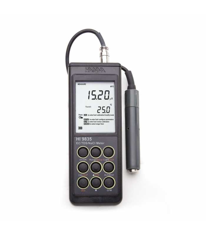 HANNA Instruments HI-9835 [HI9835] Multiparameter EC / TDS / NaCl / Temperature