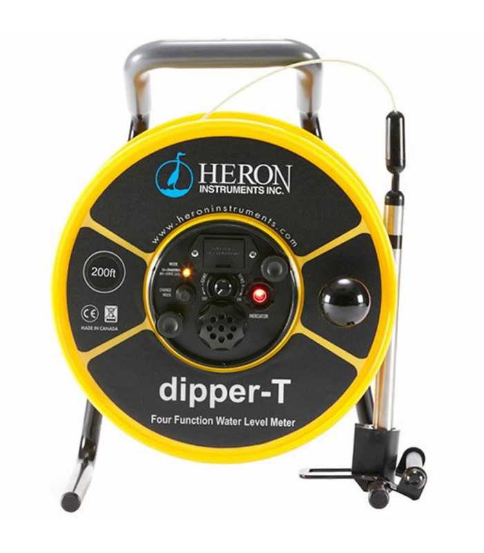 Heron dipper-T [1100-45M] Four Function Water Level Meter with 5/8" Probe & Metric Increments, 45m