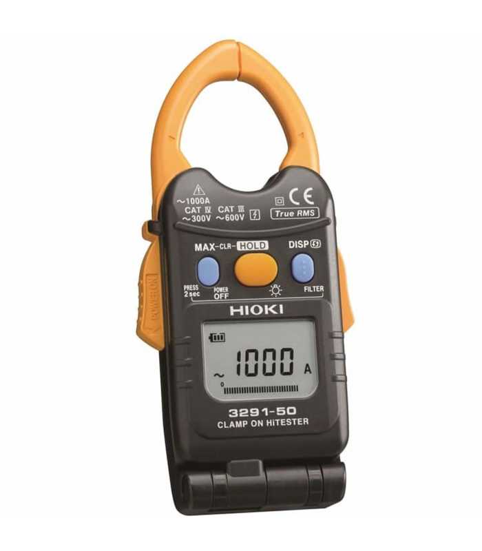 Hioki 329150 [3291-50] 1000A AC TRMS Leakage to Load Current Clamp Meter