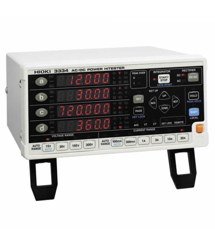 Hioki 3334 [3334-01] AC/DC Power Meter, Single-Phase
