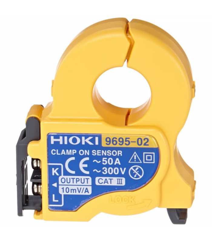 Hioki 969502 [9695-02] Clamp On Sensor, 50AAC Voltage Output