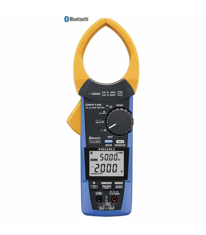 Hioki CM-4142 [CM4142] 2000A AC True-RMS Clamp Meter with Bluetooth