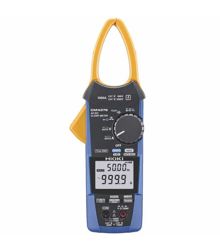 Hioki CM-4376 [CM4376] 1000A AC/DC True RMS Clamp Meter with Bluetooth