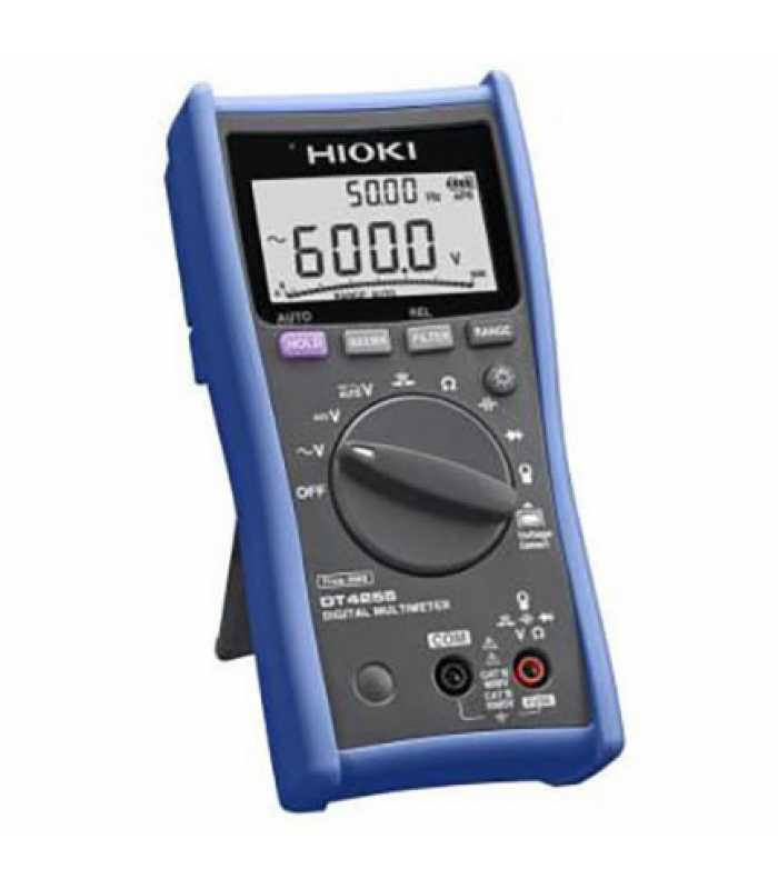 Hioki DT4200 [DT4255] True-RMS Digital Multimeter, 1000V AC/DC with Fuse-protected Terminals