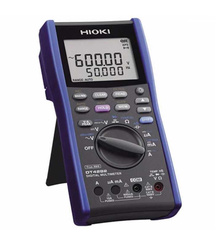 Hioki DT4200 [DT4282] True-RMS Digital Multimeter, 1000V AC/DC, 60,000 Count with 10A Direct Input