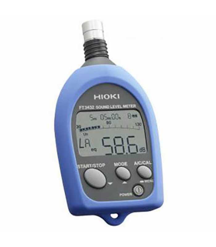 Hioki FT432 [FT3432-20] Wide Range Sound Level Meter with Analog Output to Recorder