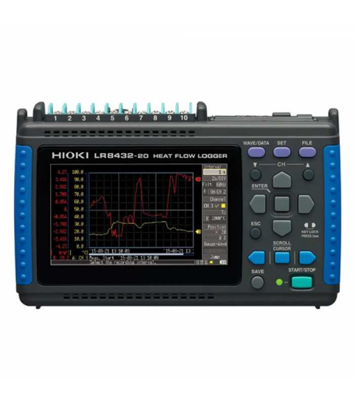 Hioki LR8432-20 [LR8432-20] 10 Channel Heat Flow Logger
