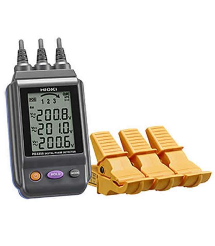 Hioki PD3259-10 SP Non-Contact Digital Phase Detector with 3-Phase Voltage Measurement