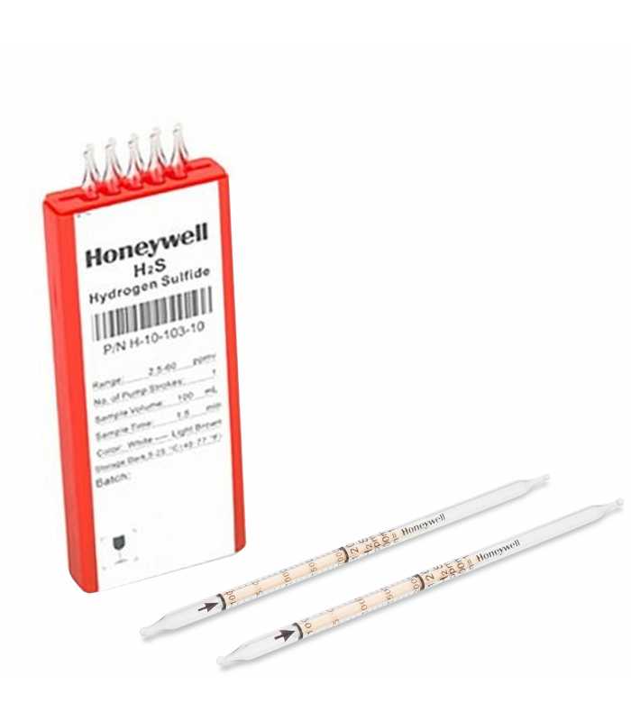 Honeywell H1010320 [H-10-103-20] Hydrogen Sulfide(H2S) 50 - 800 ppmv Tubes (10/Box)