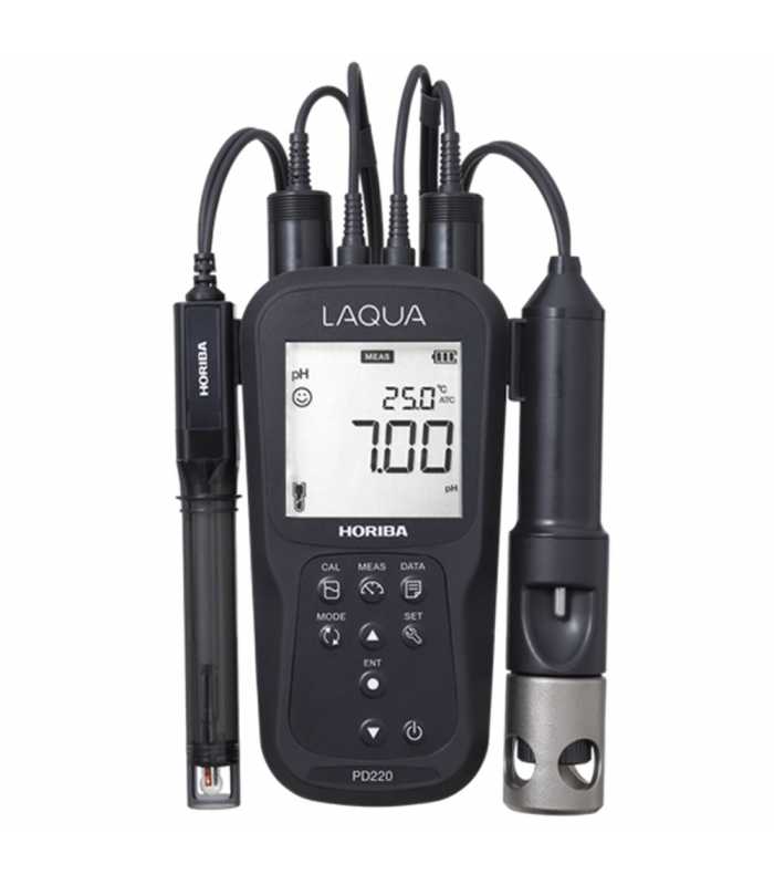Horiba LAQUA PD220-K [3200779535] Waterproof Handheld pH / Dissolved Oxygen (DO) Meter Kit