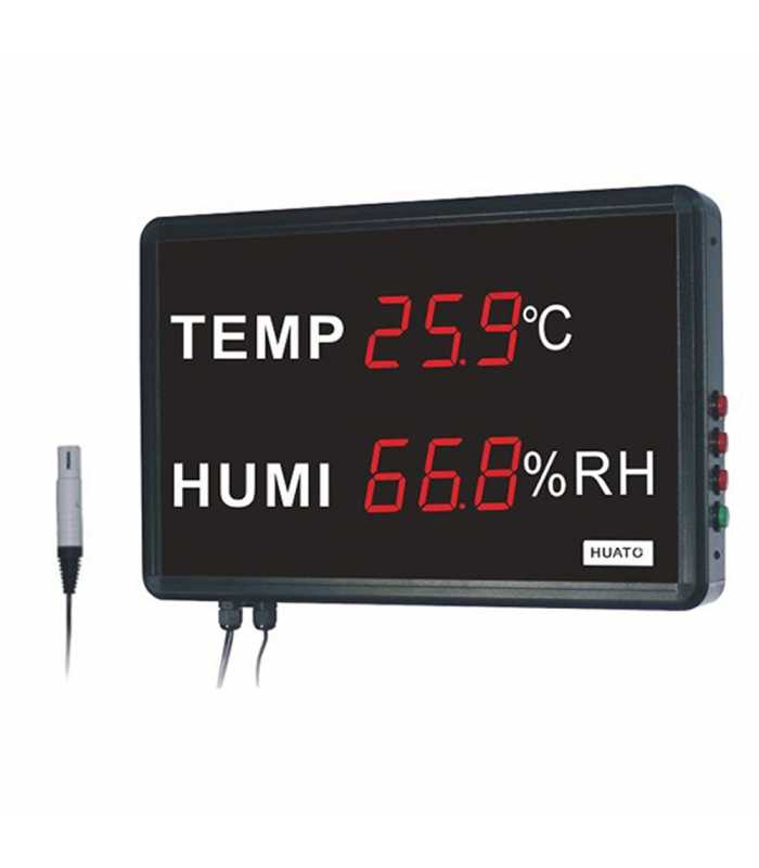 HUATO HE218A [HE218A] Large Led Display Thermometer Hygrometer/5 Inch Led Hygrometer/Remote Led Display Thermometer