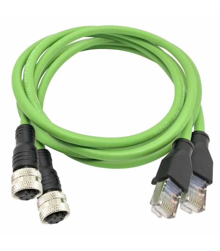 IDEAL Networks R151058 [R151058] 2 x RJ45 (M) to M12 (F) D Coded Adapter Cables, 1m
