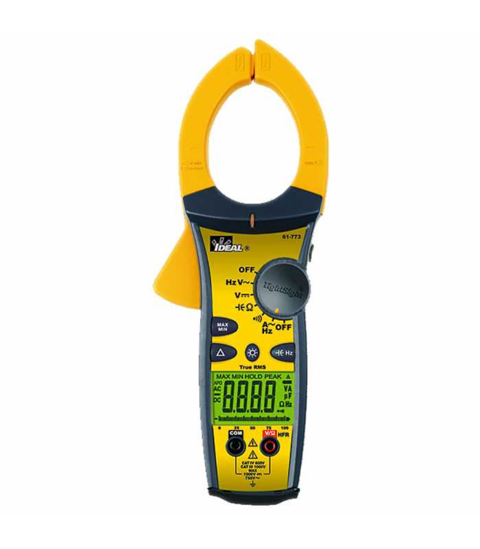 IDEAL Electrical 61773 [61-773] 1000A AC Clamp Meter w/TRMS & TightSight