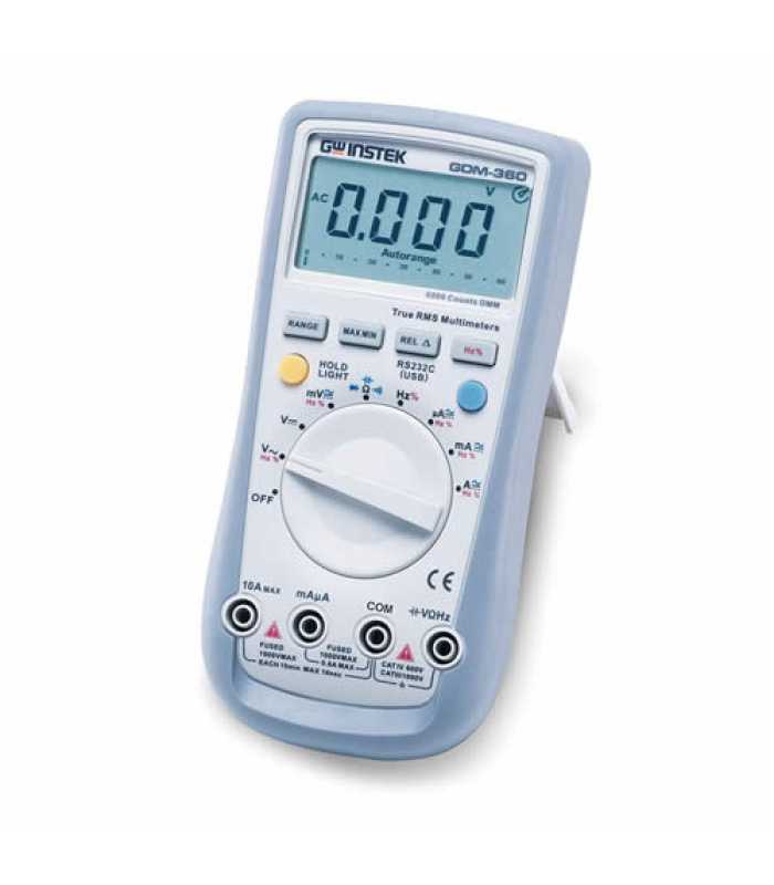 Instek GDM-300 [GDM-360] Handheld Digital Multimeter w/ True RMS Measurement and RS-232C Interface