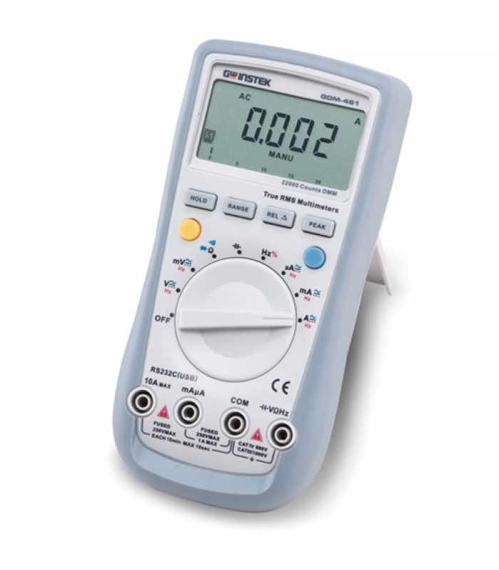 Instek GDM-400 [GDM-461] Handheld Digital Multimeter w/ True RMS Measurement and RS-232C Interface