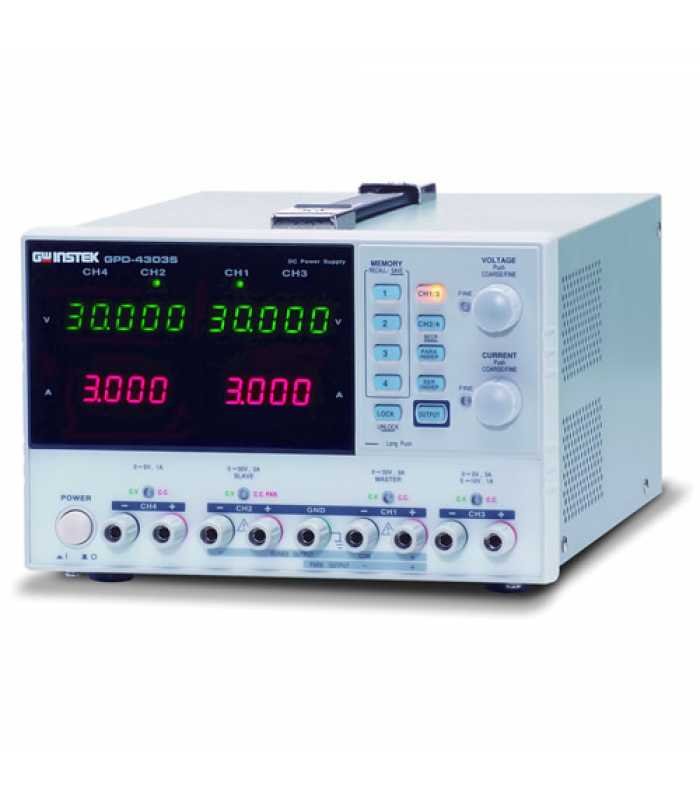 Instek GPD-4303S [GPD-4303S] 195W, 3-Channel, Programmable Linear D.C. Power Supply
