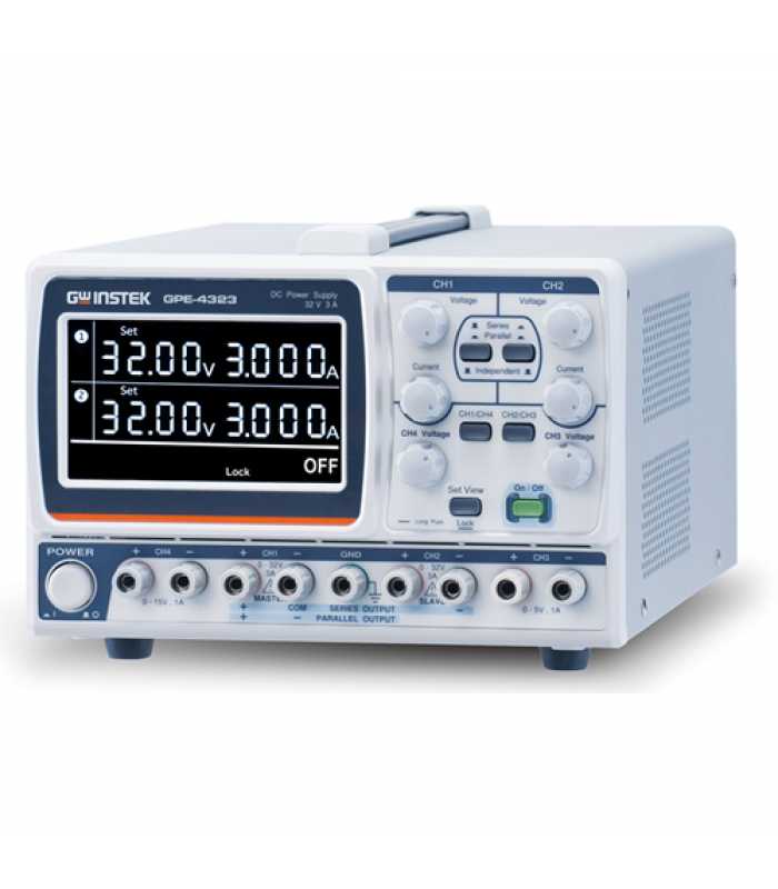 Instek GPE-4323 [GPE-4323] 4 Channels, 212W Linear DC Power Supply