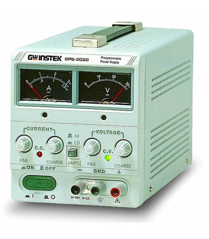 Instek GPS-3030 90W Linear D.C. Power Supply, Analog Display