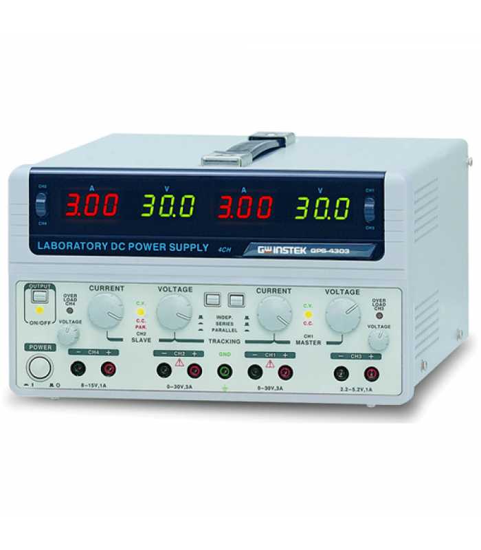 Instek GPS-4303 [GPS-4303] 200W, 4-Channel, Linear D.C. Power Supply