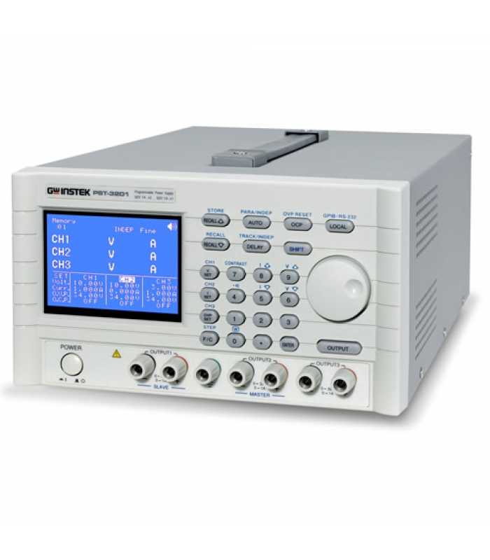 Instek PST-3201 [PST-3201] 96W, 3-Channel, Programmable Linear D.C. Power Supply