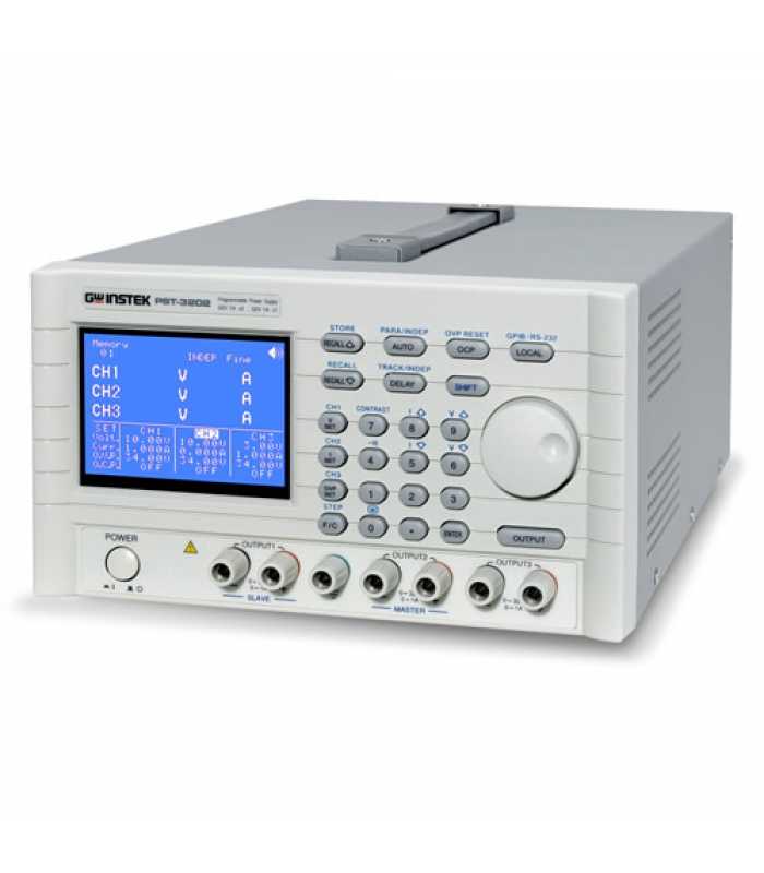 Instek PST-3202 [PST-3202] 158W, 3-Channel, Programmable Linear D.C. Power Supply