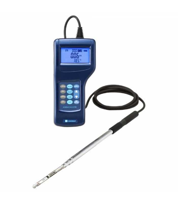 Kanomax 6036 [6036-0E] Anemomaster Professional Multi-Function Thermal Anemometer with Telescopic/Articulating Tip Probe