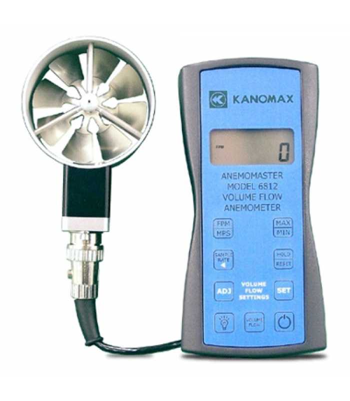 Kanomax 6800 [6812-S] Anemomaster Air Velocity Rotating Vane Anemometer with LCD Display