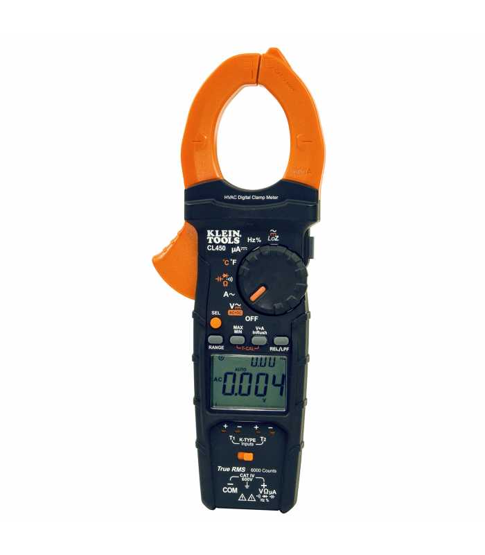 Klein Tools CL-450 [CL450] 1000V AC/DC HVAC Clamp Meter with Differential Temperature
