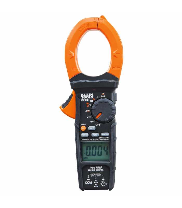 Klein Tools CL-900 [CL900] 2000A AC/DC True-RMS Digital Clamp Meter