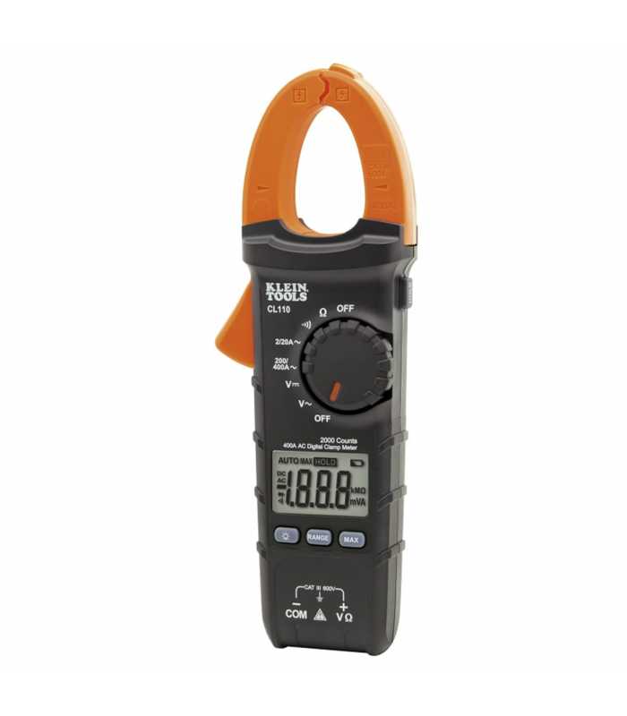 Klein Tools CL-110 [CL110] 400A AC Auto-Ranging Digital HVAC Clamp Meter