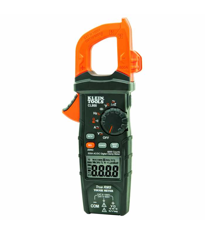 Klein Tools CL-800 [CL800] 1000A AC/DC Auto-Ranging Digital Clamp Meter