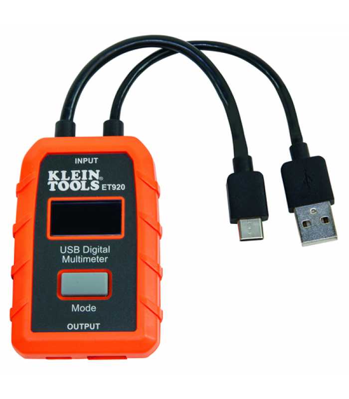 Klein Tools ET920 [KLE-ET920] USB Digital Meter, USB-A and USB-C