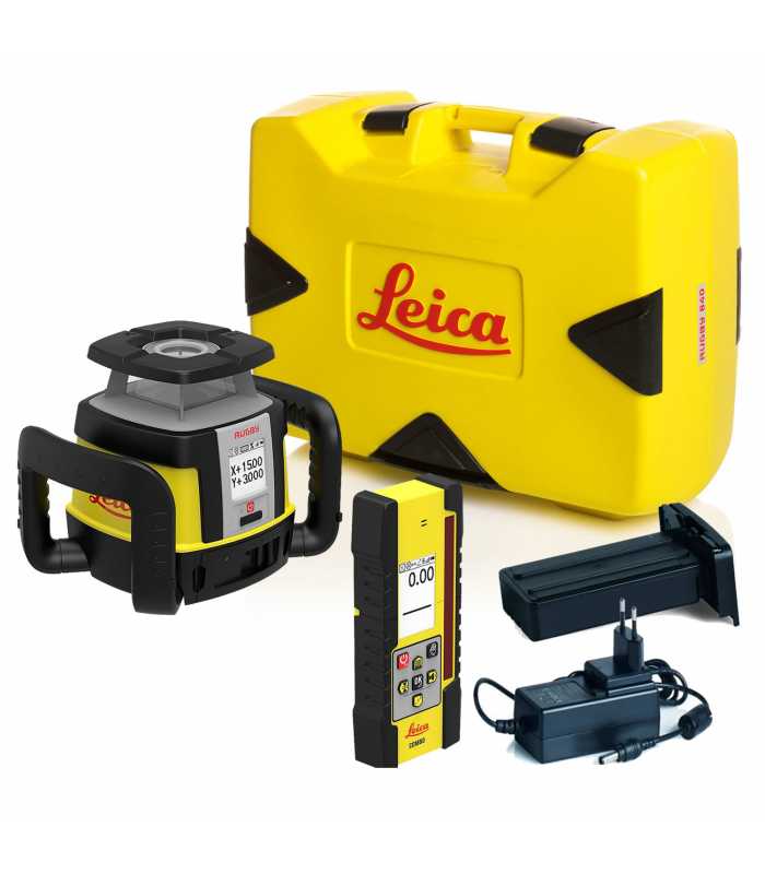 Leica Rugby CLA [6012282] All-Rounder Rotary Laser w/ CLX 500 Function & CLC Remote/Receiver - Horizontal, Vertical, & Manual Slope