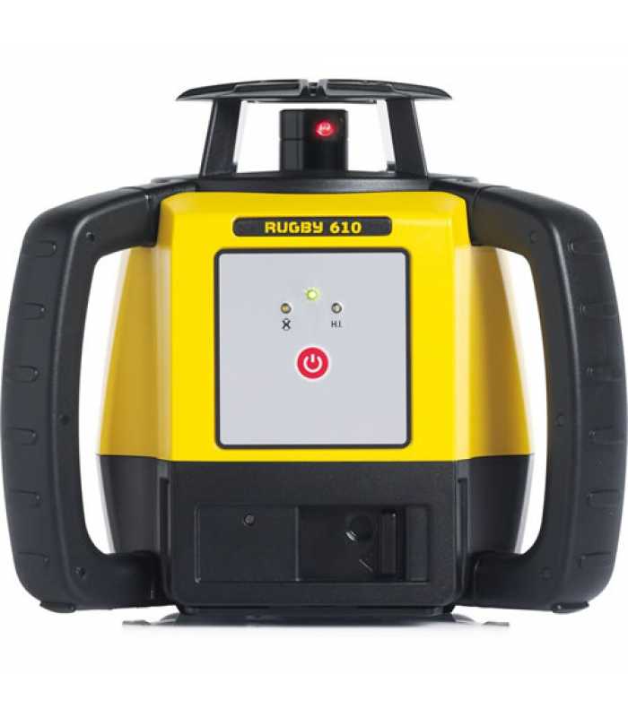 Leica Rugby 610 [6011150] Rotary Laser Level With Rod Eye 120 and Alkaline Battery Pack