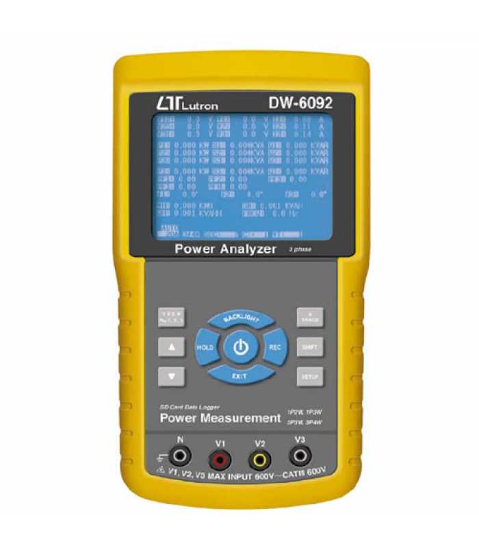 Lutron DW-6092 3 Phase Power Meter Analyzer