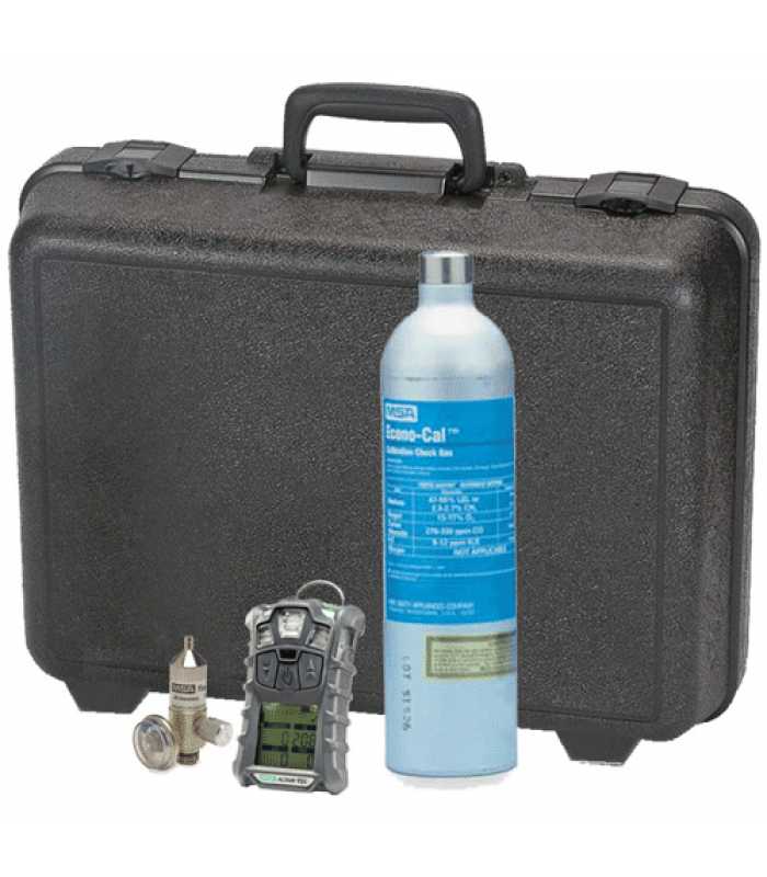 MSA Altair 4XR [10178356] Multigas Detector (LEL, O2, CO, H2S) Charcoal Case Kit with Gas Cylinder and Regulator