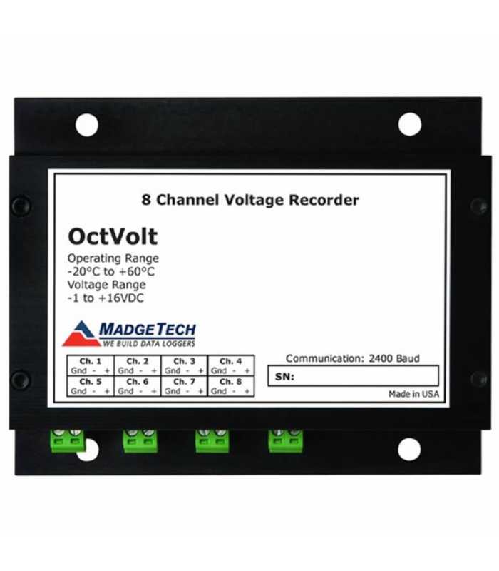 MadgeTech OctVolt [OctVolt-100mV] ​±100mV 8-Channel Voltage Recorder