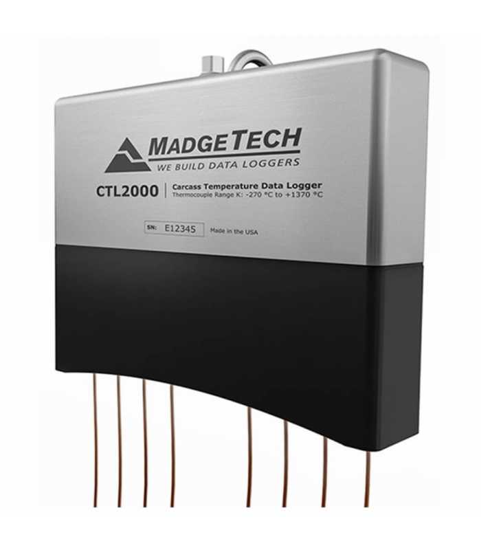 MadgeTech CTL2000 [CTL2000-TB3] Temperature Data Logger with 8 Type K Thermocouple Probes, 3-inch Sheath