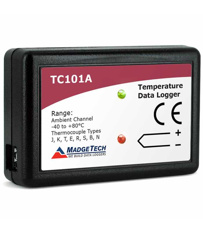 MadgeTech TC101A [TC101A-MP] Thermocouple Data Logger with Standard Mini Plugs