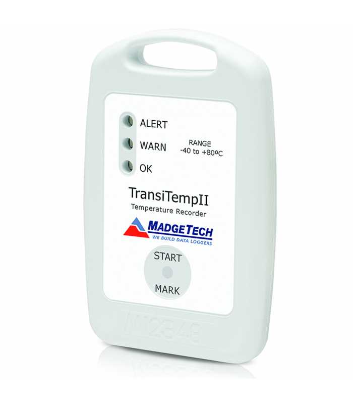 MadgeTech TransiTempII [TRANSITEMPII] Temperature Data Logger -40 °C to +80 °C (-40 °F to +176 °F)
