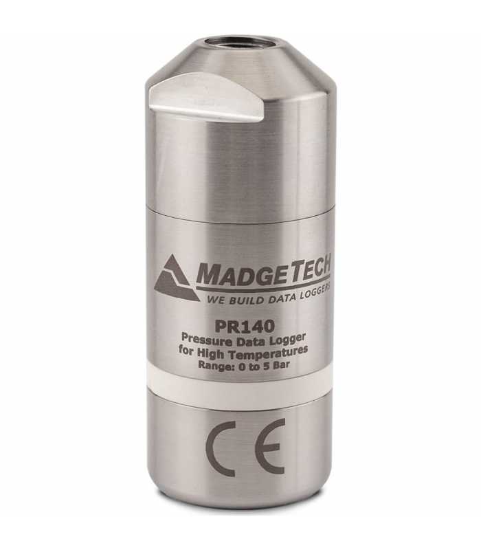 MadgeTech PR140-NPT [900992-00] High Temperature Pressure Data Logger with 1/8-27 NPT Pressure Port Top, +20 °C to +140 °C (68 °F to 284 °F)