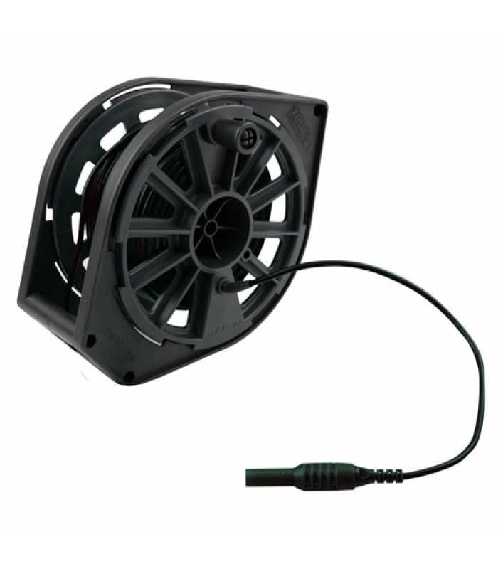 Megger 1000-350 Replacement Cable Reel, Black Cable, 50 m, 115V